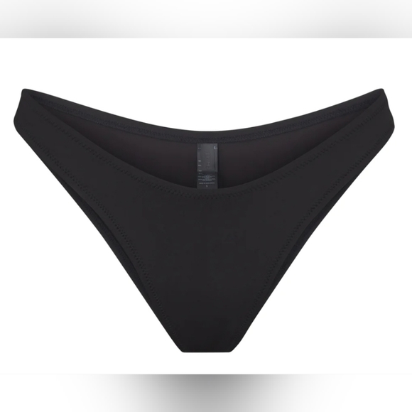 2Pcs SKIMS SWIM T-SHIRT & CHEEKY TANGA BOTTOMS/NWT/ONYX/XS/ NWT - Picture 3 of 11